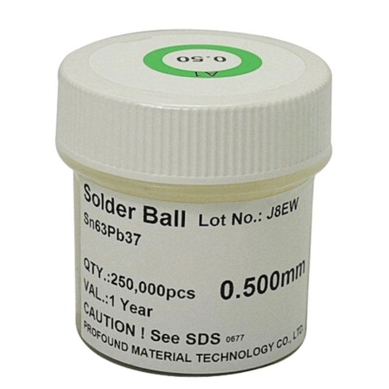 BGA Solder Balls Containing 0.5mm Sn63Pb37 Leads